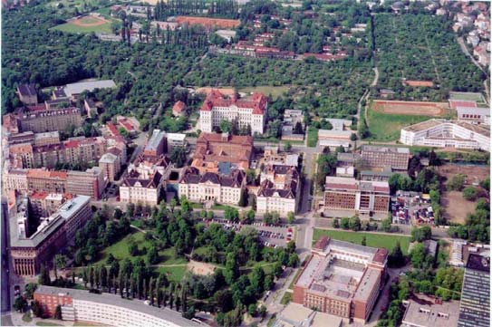 Figure 1. General view on the complex of buildings of the Faculty of Civil Engineering BUT, Brno