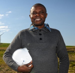 24062014 UCT*  David Kalumba, Darling Wind Farm. PHOTO: MICHAEL HAMMOND/UCT