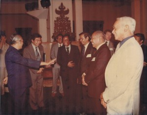 Prof. Azis and Former President Soeharto in National Palace