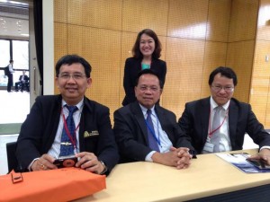 Prof. Bergado with Drs Panich and Suttisak