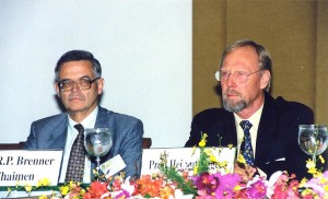 Prof. Peter Brenner with Prof. Helmut Eggers