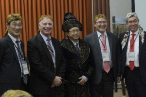 ) Prof. T. Matsumoto, Prof. Harry Poulos, Prof. Paulus Rahardjo, Prof. Askar Zhussupbekov and Prof. Rolf Katzenbach