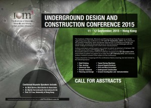 Underground Design and Construction Conference, 11 - 12 Sep 2015 2_001