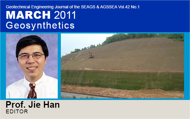 Special Issue on Geosynthetic-reinforced Earth Structures / Guest Editor: Jie Han