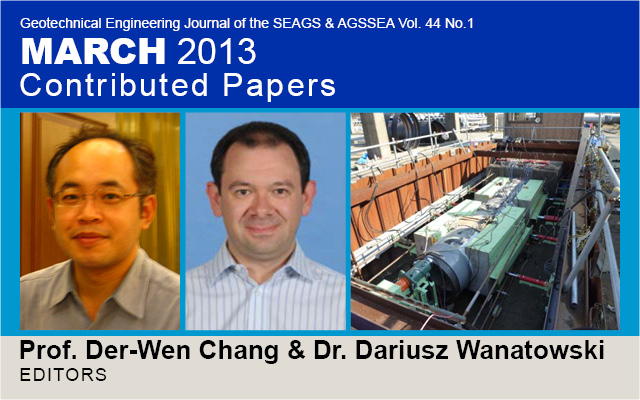 Vol. 44 No.1 March 2013: SPECIAL ISSUE ON CONTRIBUTED PAPERS / Edited by Prof. Der-Wen Chang and Dr. Dariusz Wanatowski