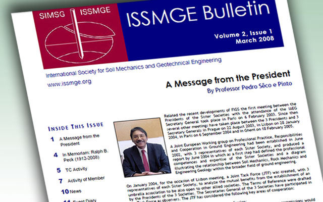 ISSMGE Bulletin - Volume 2 Issue 1 March 2008