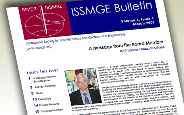 ISSMGE Bulletin - Volume 3 Issue 1 March 2009
