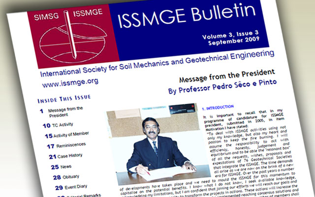ISSMGE Bulletin - Volume 3 Issue 3 September 2009