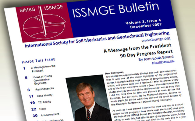 ISSMGE Bulletin - Volume 3 Issue 4 December 2009