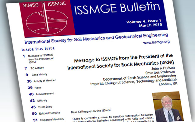 ISSMGE Bulletin - Volume 4 Issue 1 March 2010