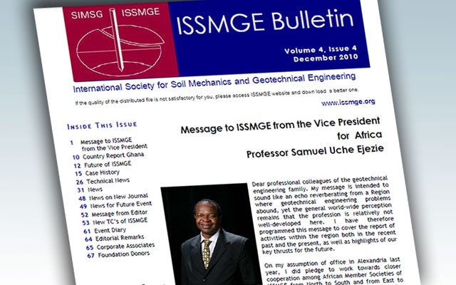 ISSMGE Bulletin - Volume 4 Issue 4 December 2010