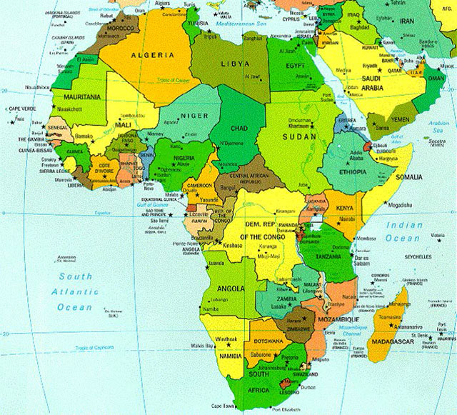 Figure 1. Map of Africa