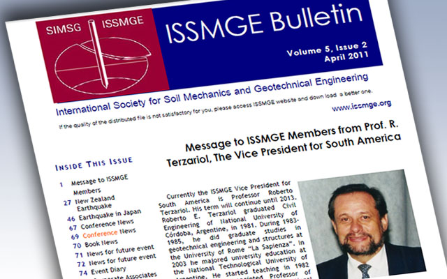 ISSMGE Bulletin - Volume 5 Issue 2 April 2011