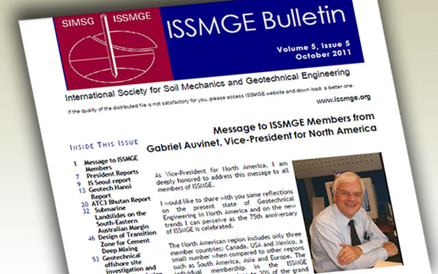 ISSMGE Bulletin - Volume 5 Issue 5 October 2011