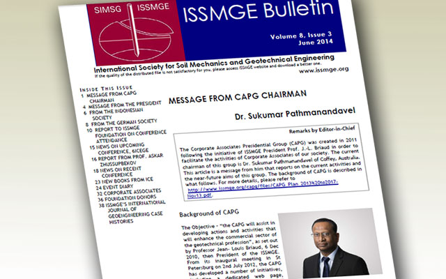ISSMGE Bulletin - Volume 8 Issue 3 June 2014